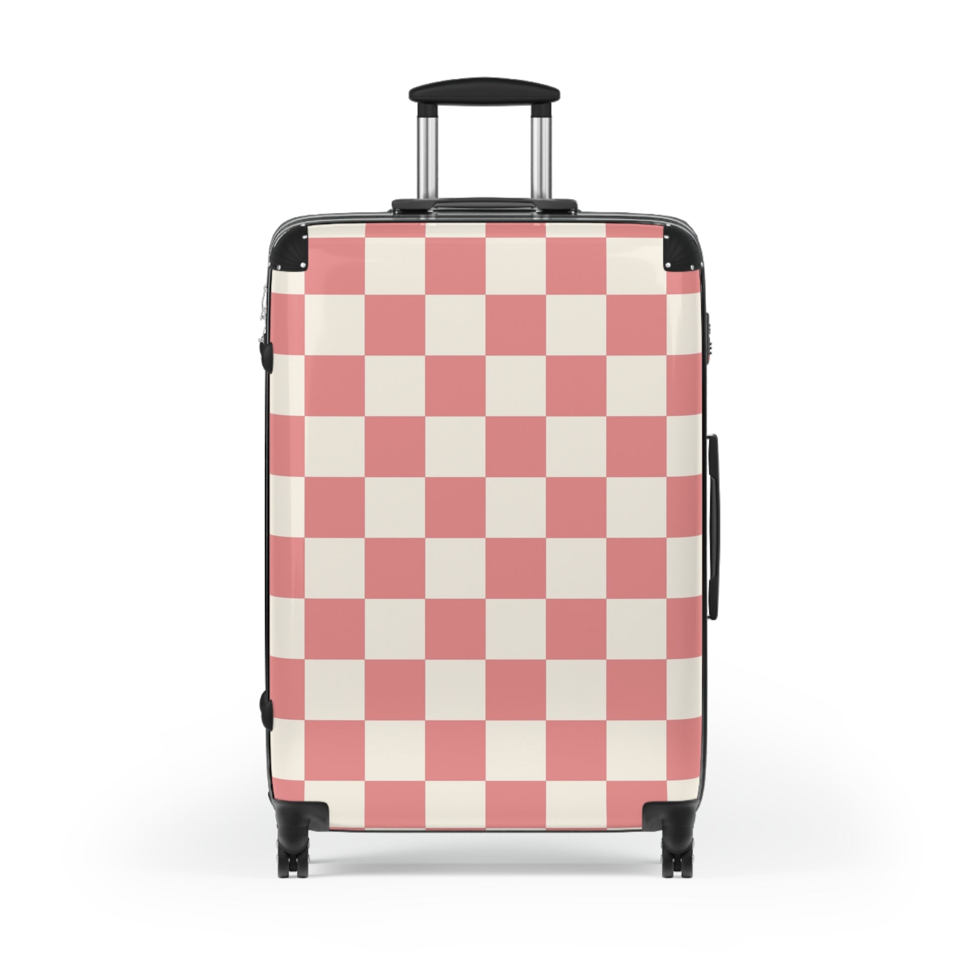 Retro Checkered Grassland Sprites Suitcase, Artsulli - Art is Long, Life is Short, Bags, , , , , , , 