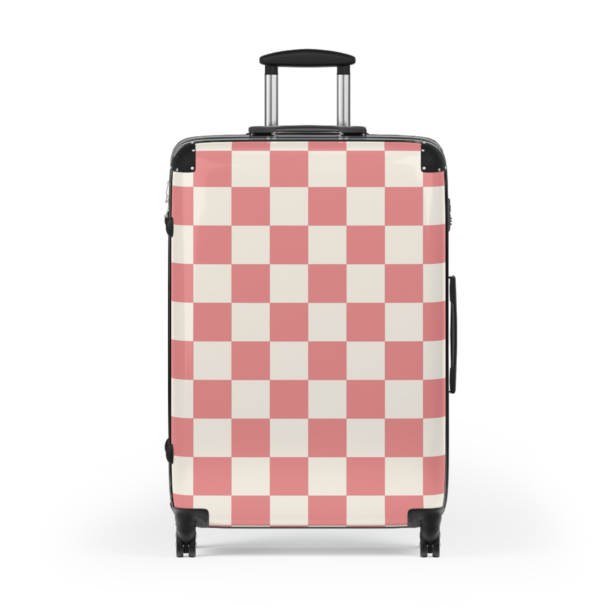 Retro Checkered Grassland Sprites Suitcase, Artsulli - Art is Long, Life is Short, Bags, , , , , , , 