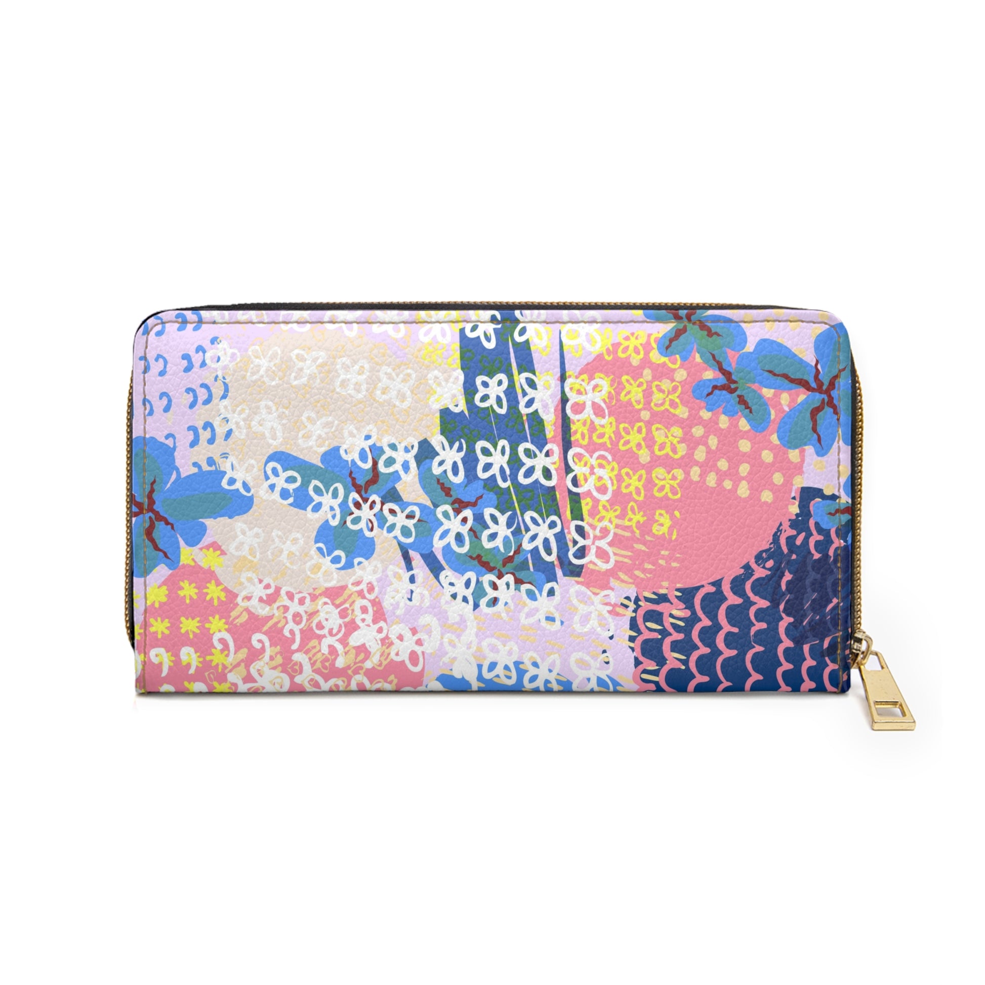Flowers x Doodles x Hearts II Multi-Color Zipper Wallet, Artsulli - Art is Long, Life is Short, Accessories, , , , , , , 