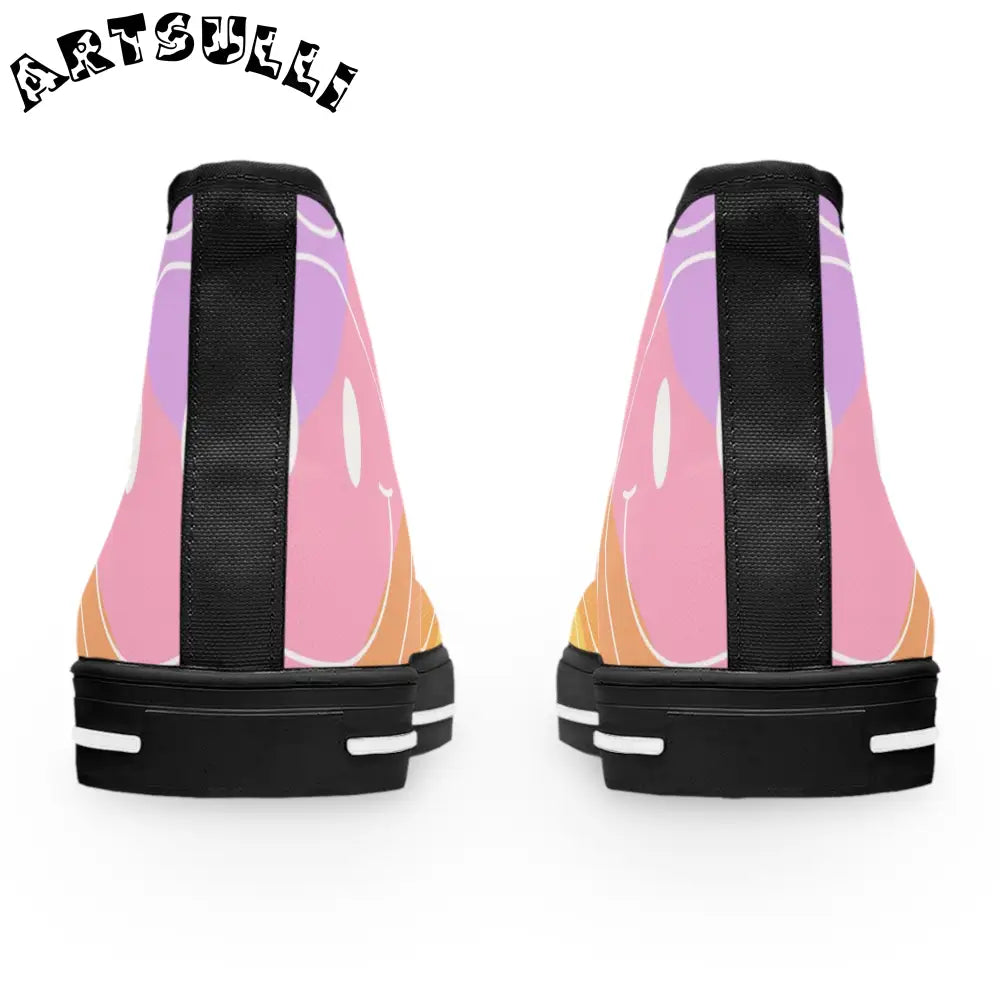 JAKKOUTTHEBXX Smiley Face x Rainbow Stripes Multi-Color Women’s High