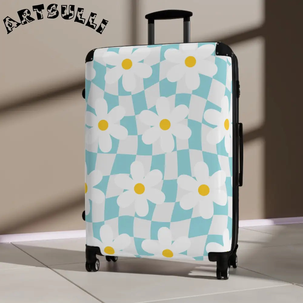 JAKKOUTTHEBXX Trippy Check Garden Suitcase JAKKOUTTHEBXX Artsulli