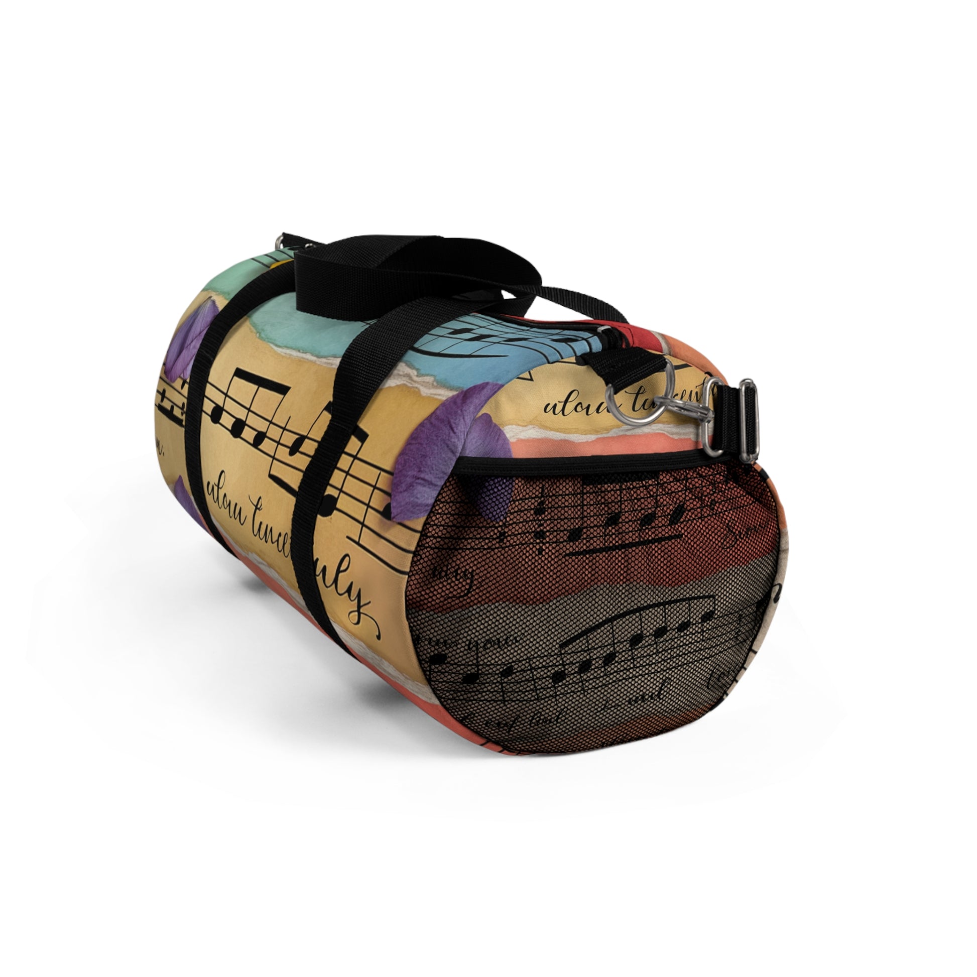 Torn Type Beat Sheet Music Multi-Color Duffel Bag, Artsulli - Art is Long, Life is Short, Bags, , , , , , , 