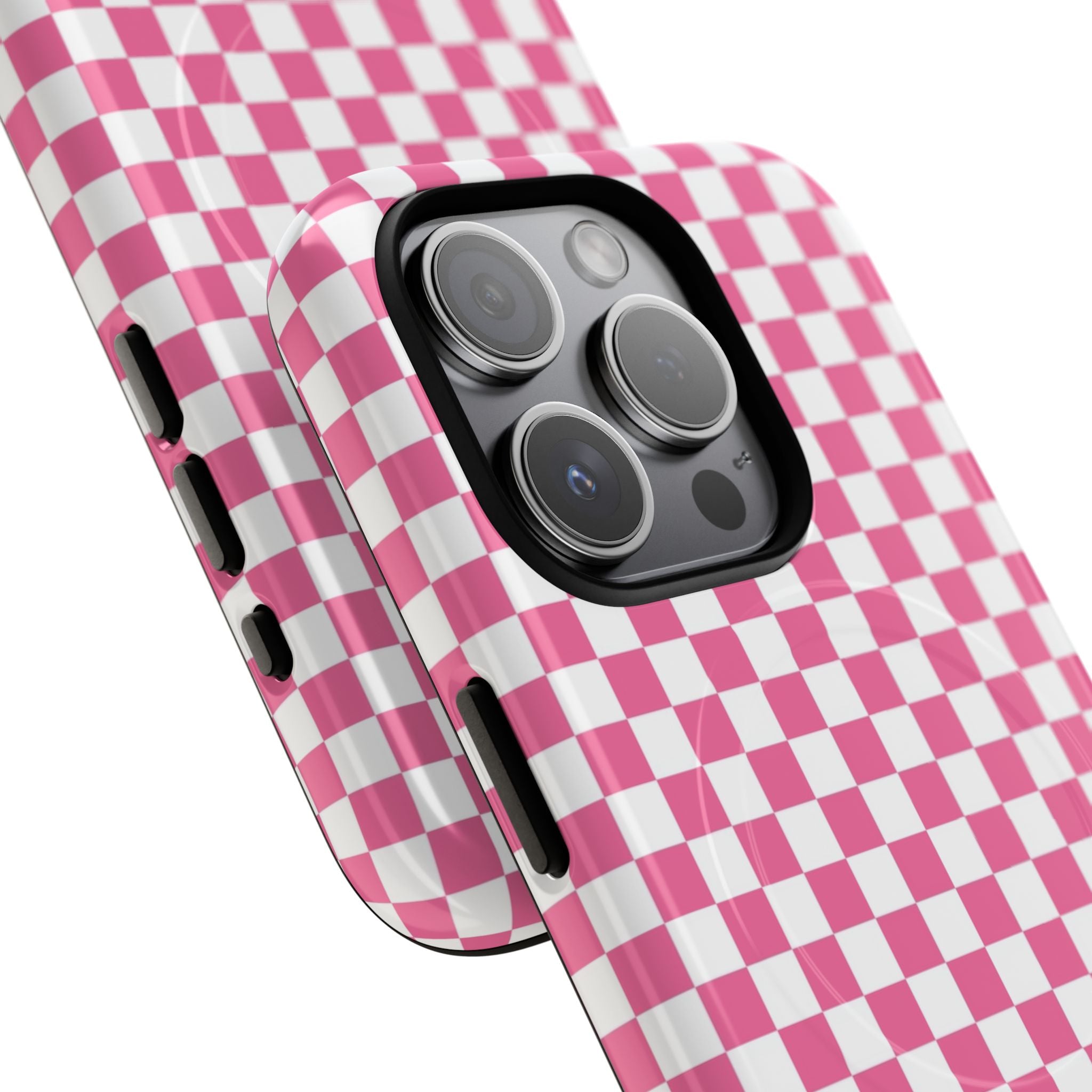 Yuyushiki Pink Check Tough Magnetic Cases, Artsulli - Art is Long, Life is Short, Phone Case, , , , , , , 
