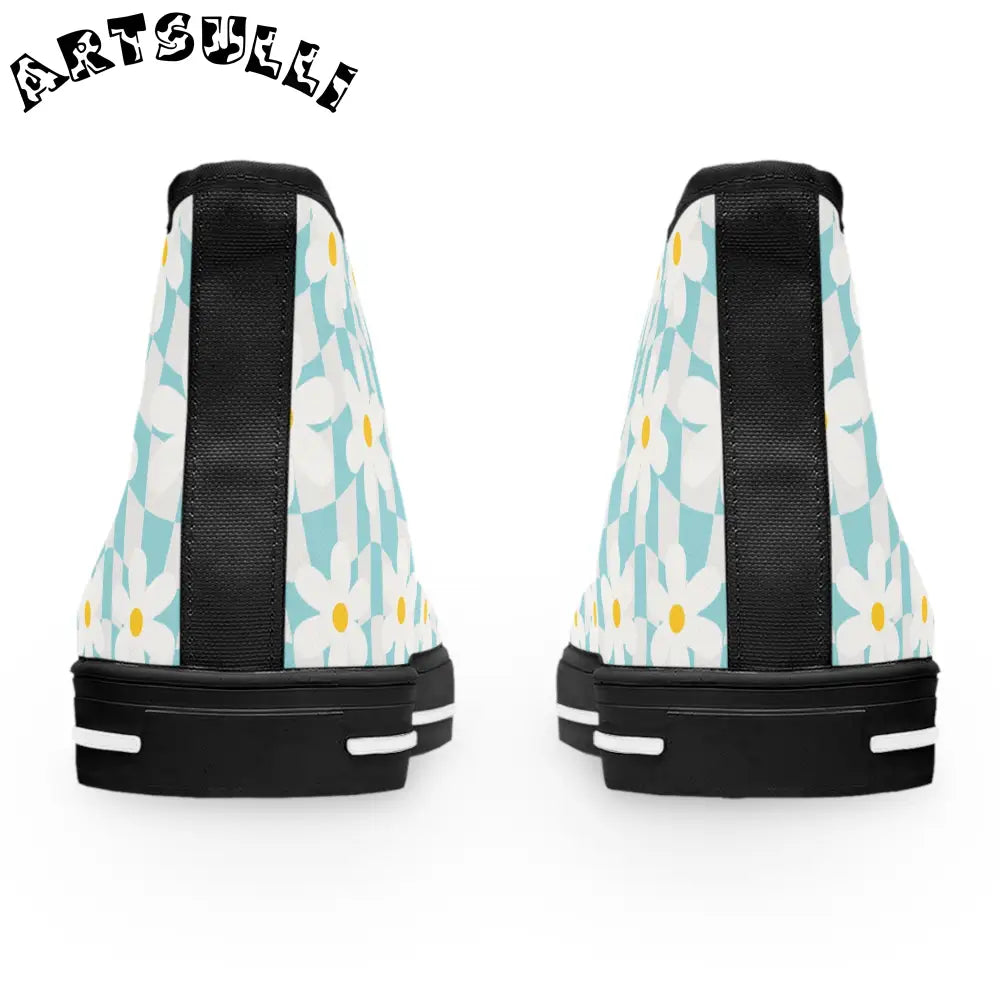 JAKKOUTTHEBXX Trippy Check Garden Women’s High Top Sneakers