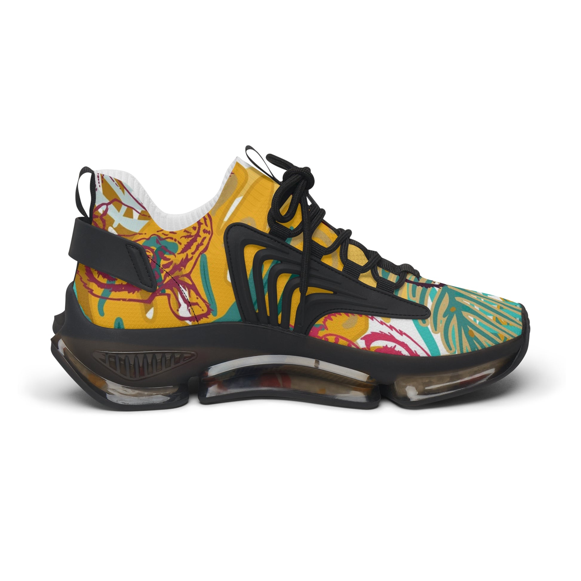 Tropical Jungle Tigers Brown and Green Women's Mesh Sneakers, Artsulli - Art is Long, Life is Short, Shoes, , , , , , , 