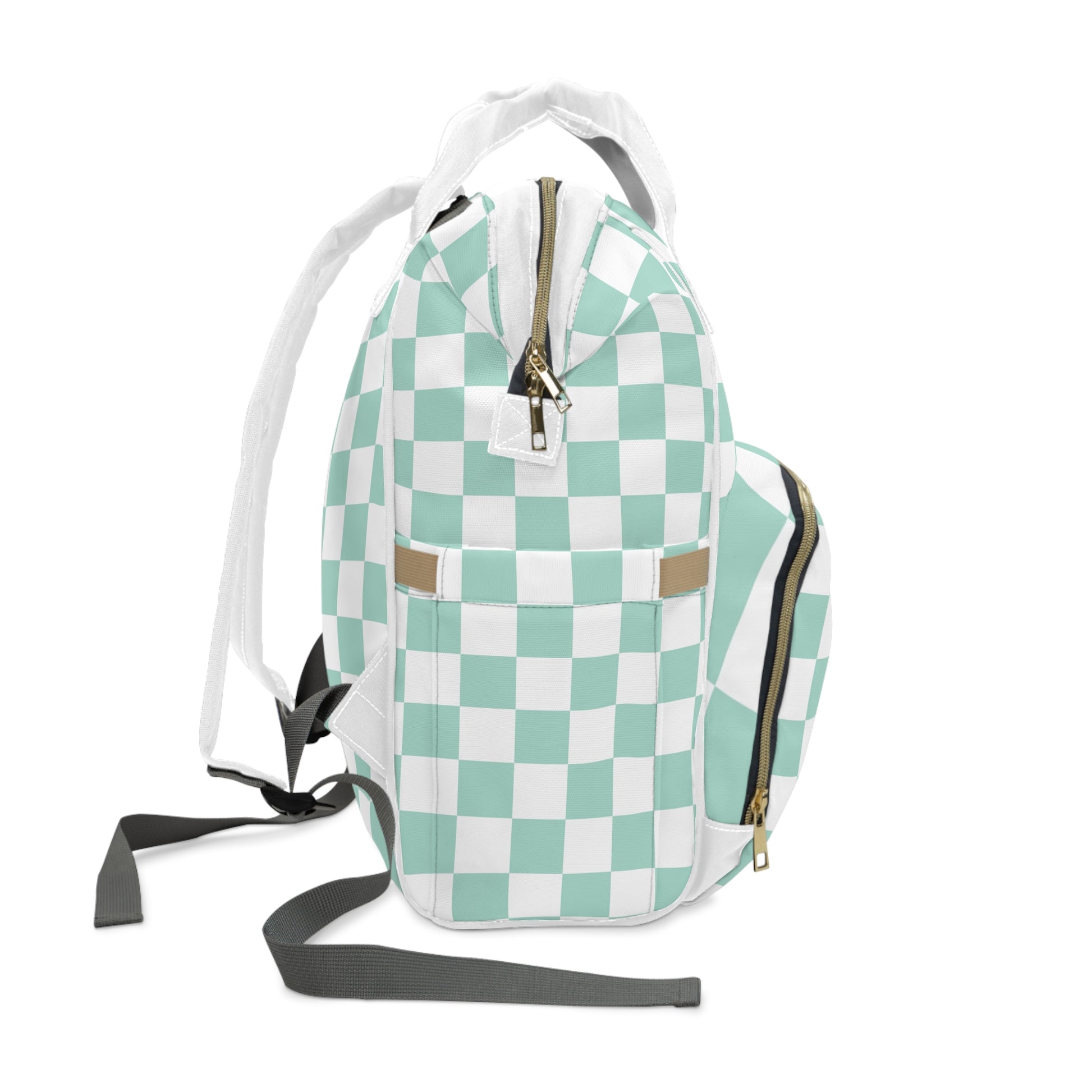 Chessboard Multifunctional Diaper Backpack, Artsulli - Art is Long, Life is Short, Bags, , , , , , , 