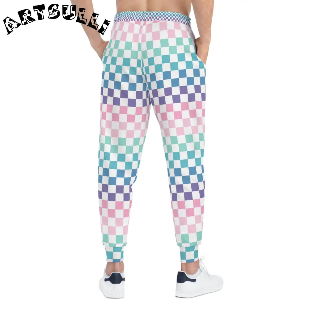 JAKKOUTTHEBXX Vaporwave Rainbow Checkerboard II Multi-Color Athletic
