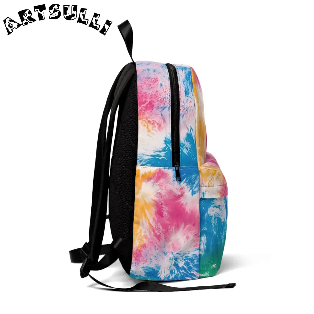 JAKKOUTTHEBXX Colorful Tie-Dye Nylon Backpack 2025