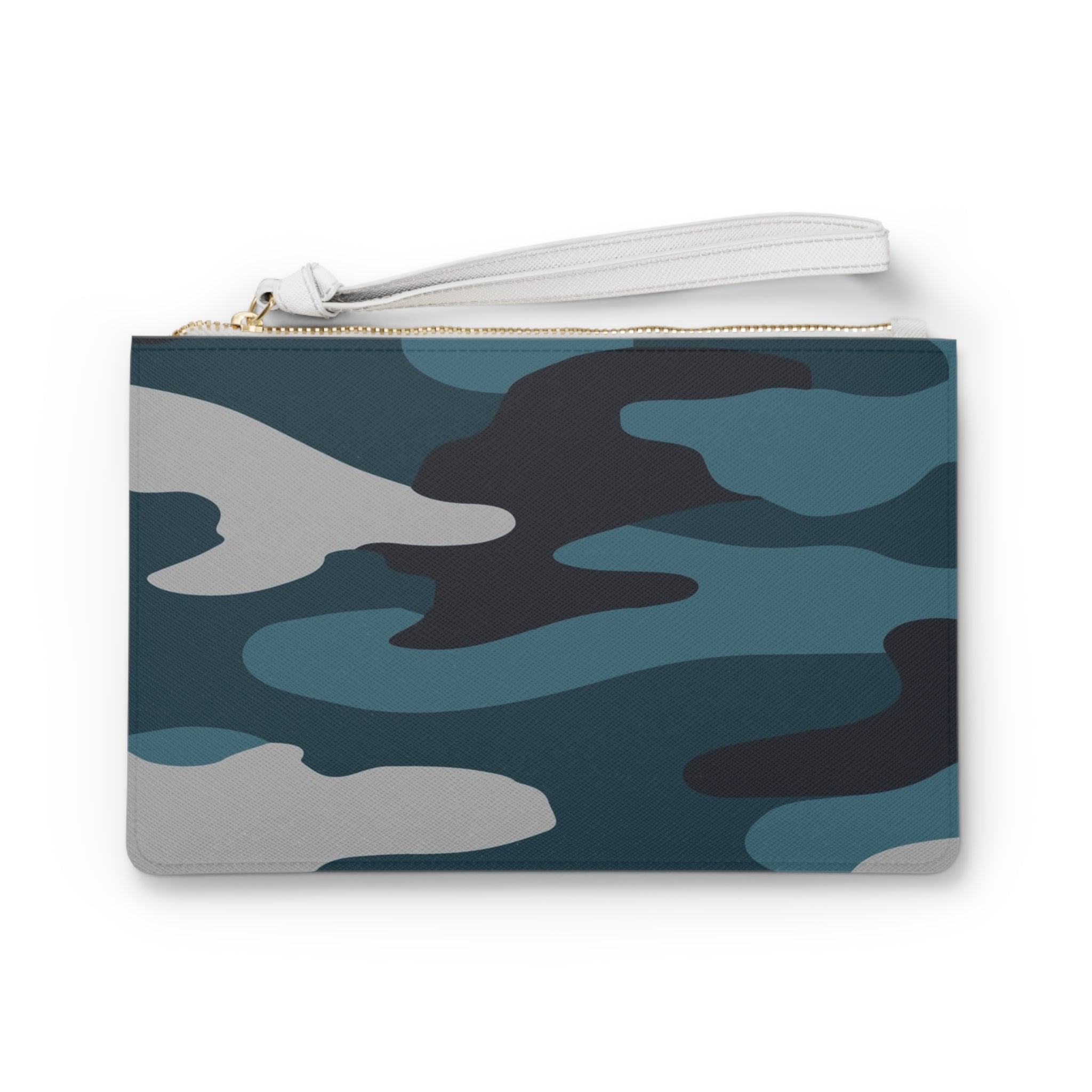 Blue Camouflage Clutch Bag, Artsulli - Art is Long, Life is Short, Bags, Size, One size, , , , , 98373210571565