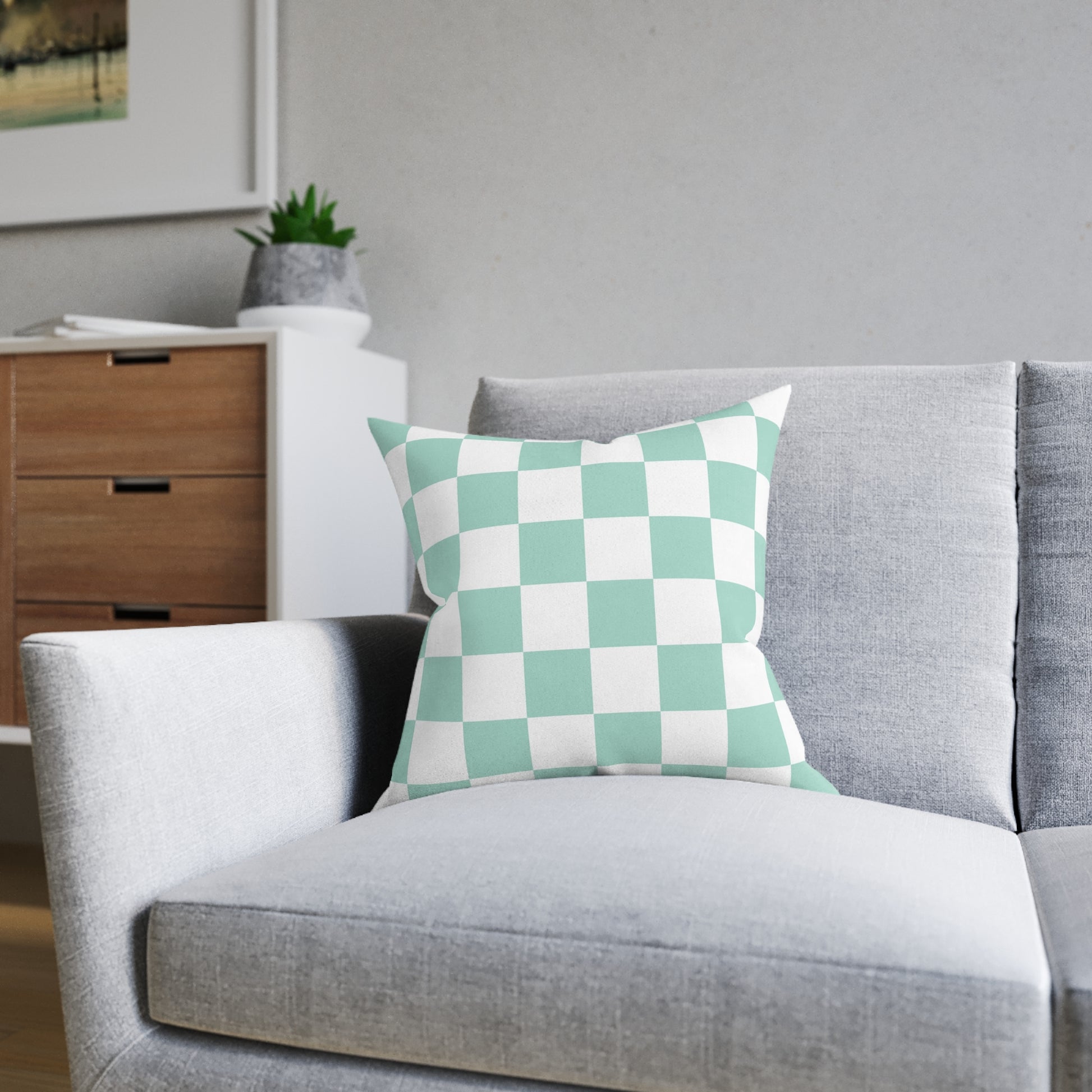 Chessboard Square Pillow, Artsulli - Art is Long, Life is Short, Home Decor, , , , , , , 