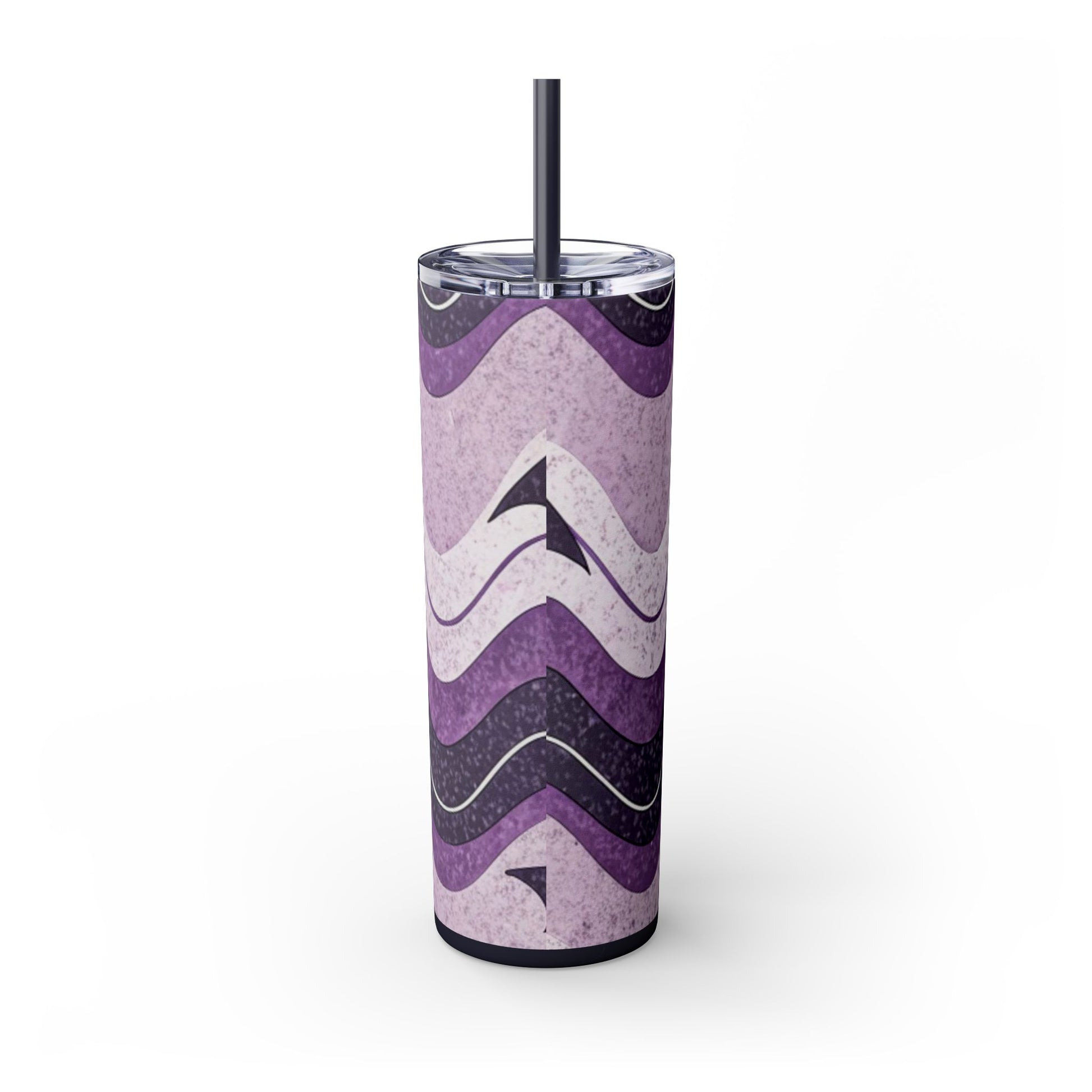Bat Wave Skinny Tumbler with Straw, 20oz, Artsulli - Art is Long, Life is Short, Mug, , , , , , , 