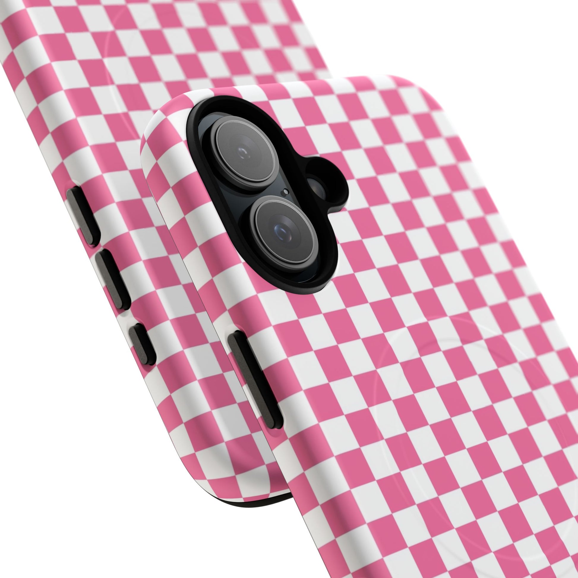Yuyushiki Pink Check Tough Magnetic Cases, Artsulli - Art is Long, Life is Short, Phone Case, , , , , , , 