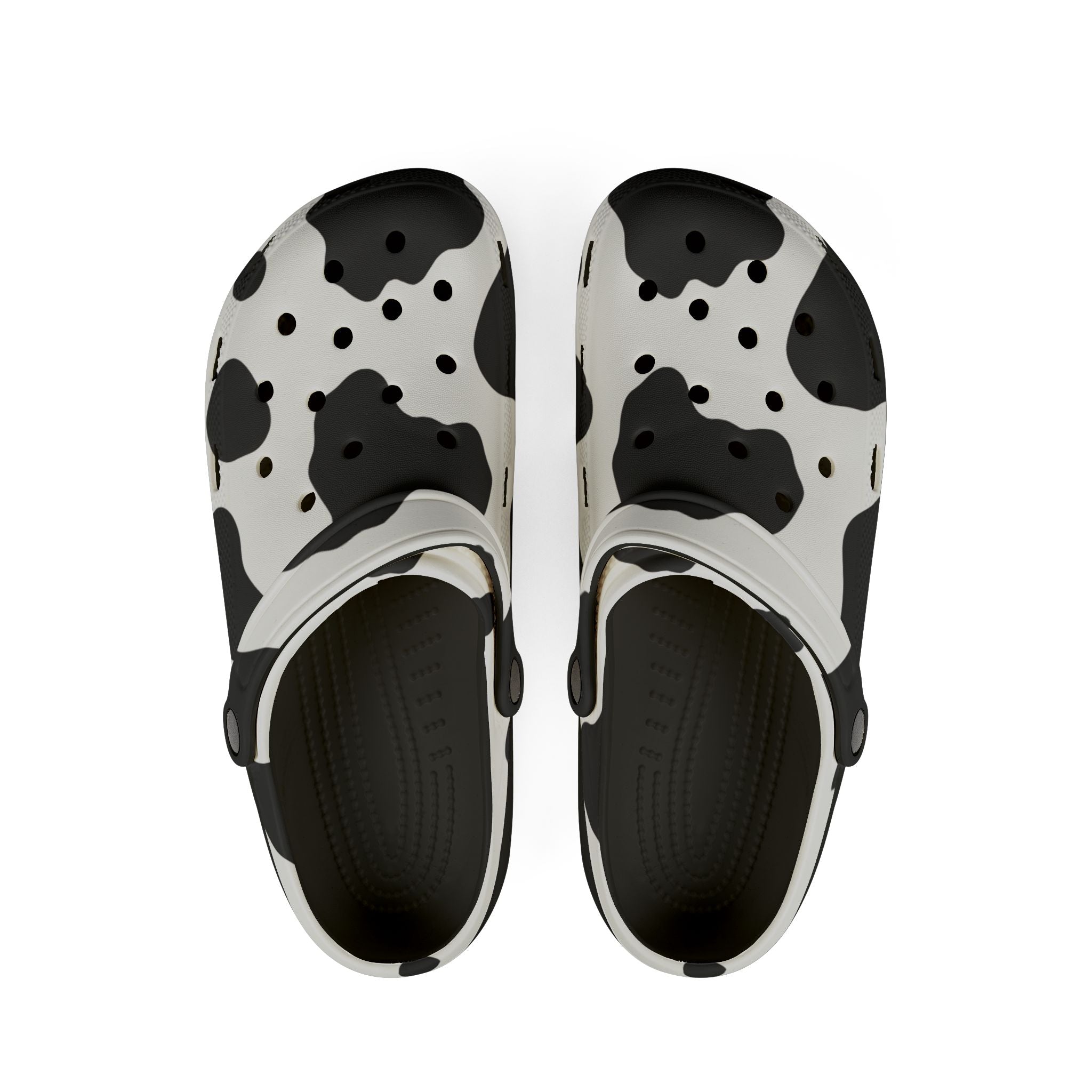 Cow Print Focus EVA Foam Rubber Shoes (AOP)