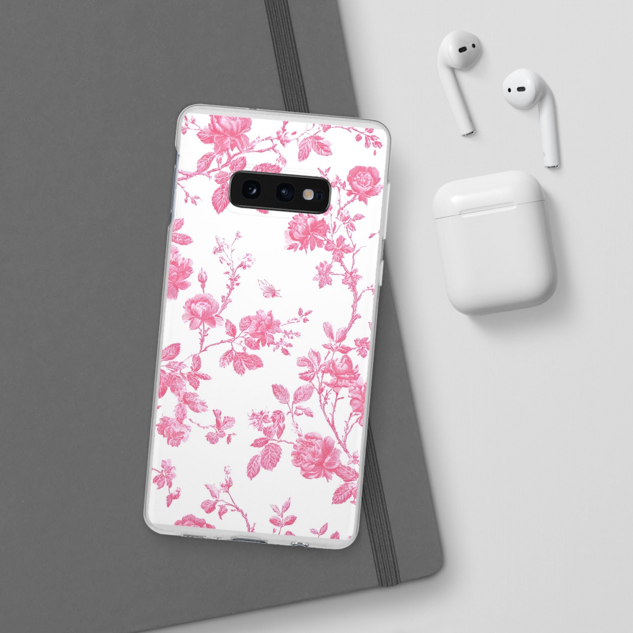 Pink and White Floral iPhone Case