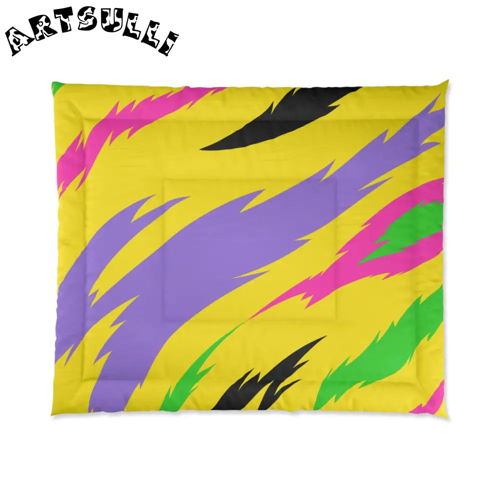 JAKKOUTTHEBXX Vibrant Jagged Warm Blanket Encourages Relaxing Sleep 2025