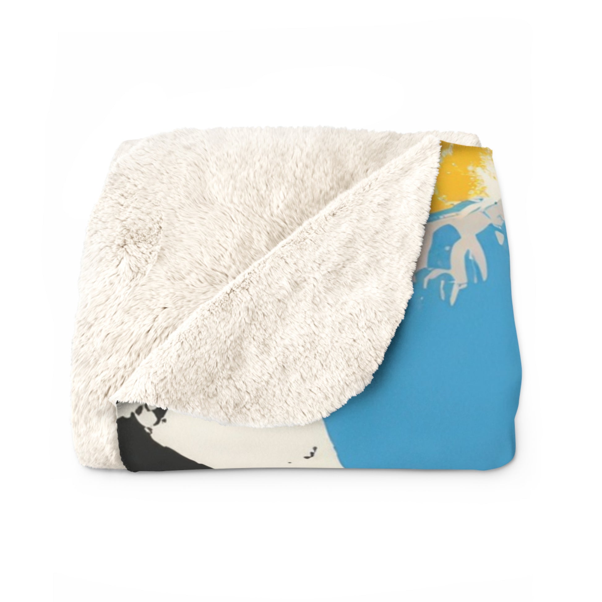 Animal Print x Paint Brush Strokes Multi-Color II Sherpa Fleece Blanket, Artsulli - Art is Long, Life is Short, Home Decor, , , , , , , 