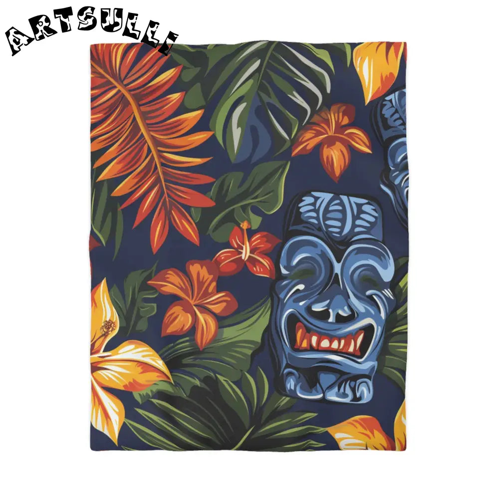 JAKKOUTTHEBXX Tropical Tiki Mask Duvet Cover 2025