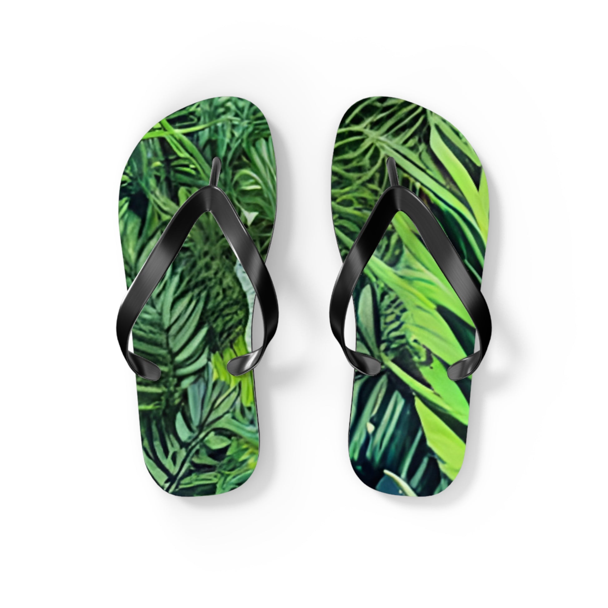 Jungle Zebra Art Flip Flops, Artsulli - Art is Long, Life is Short, Shoes, Size, S, Color, Black sole, , , 62291665376731