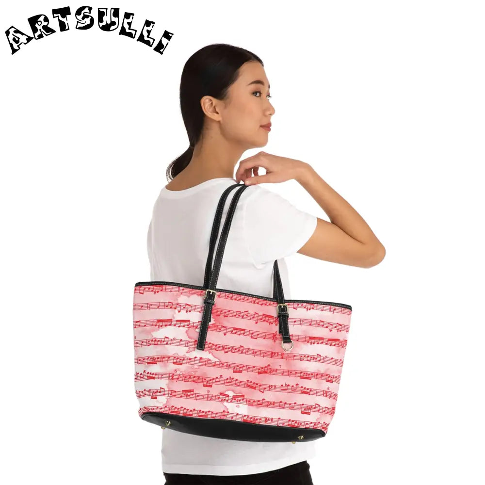 JAKKOUTTHEBXX Pink Music Score Shoulder Bag 2025
