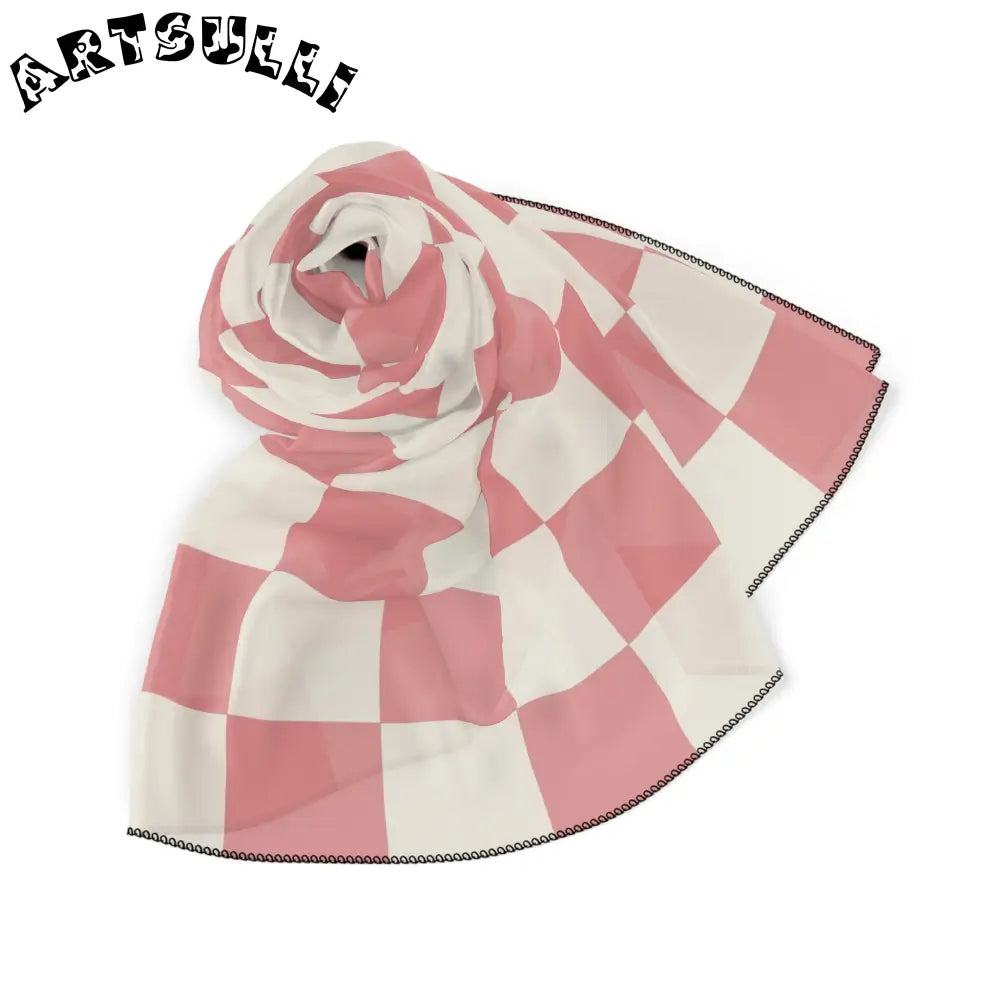 JAKKOUTTHEBXX Retro Checkered Grassland Sprites II Poly Scarf