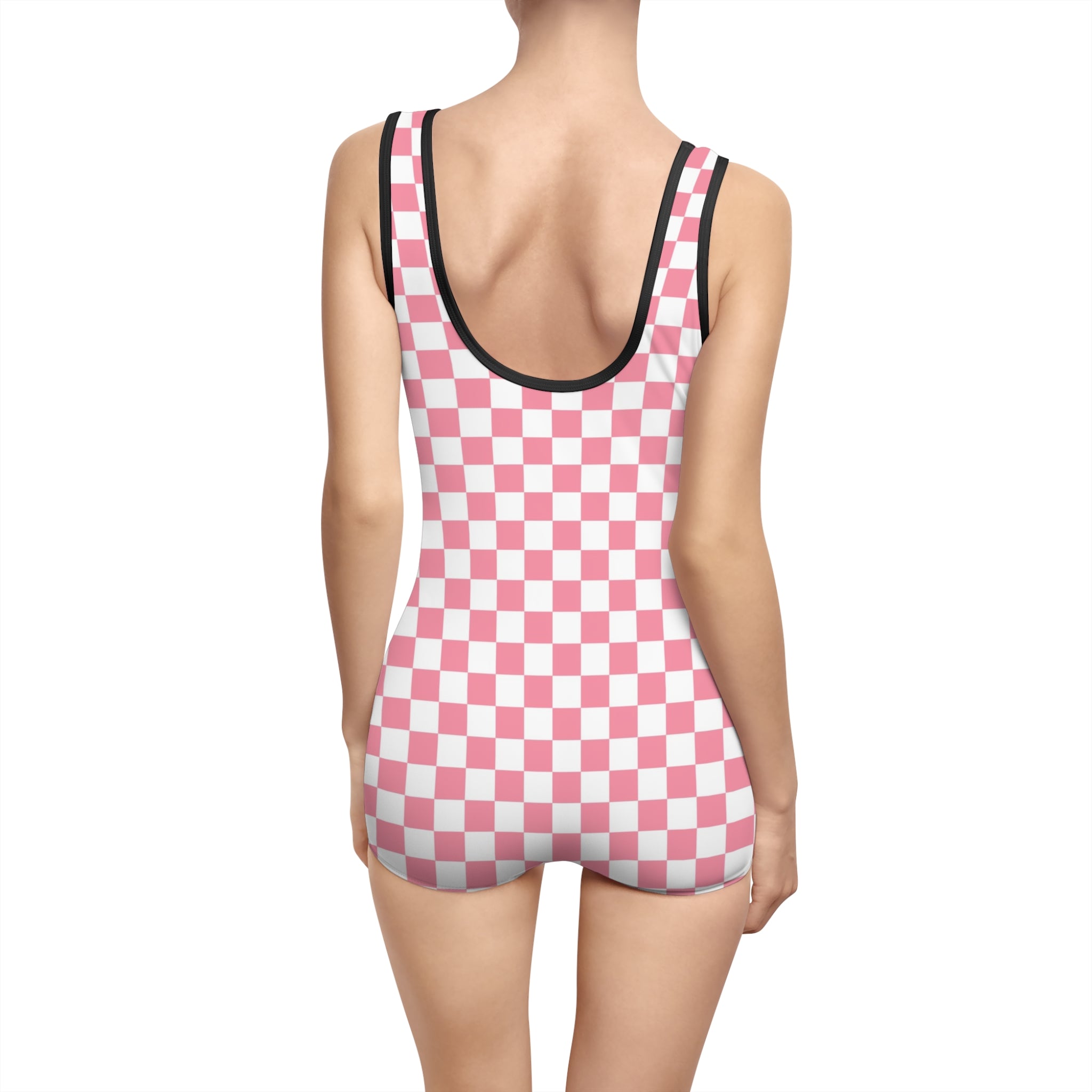 Brigandine Checkered Scene Women's Vintage Swimsuit (AOP)