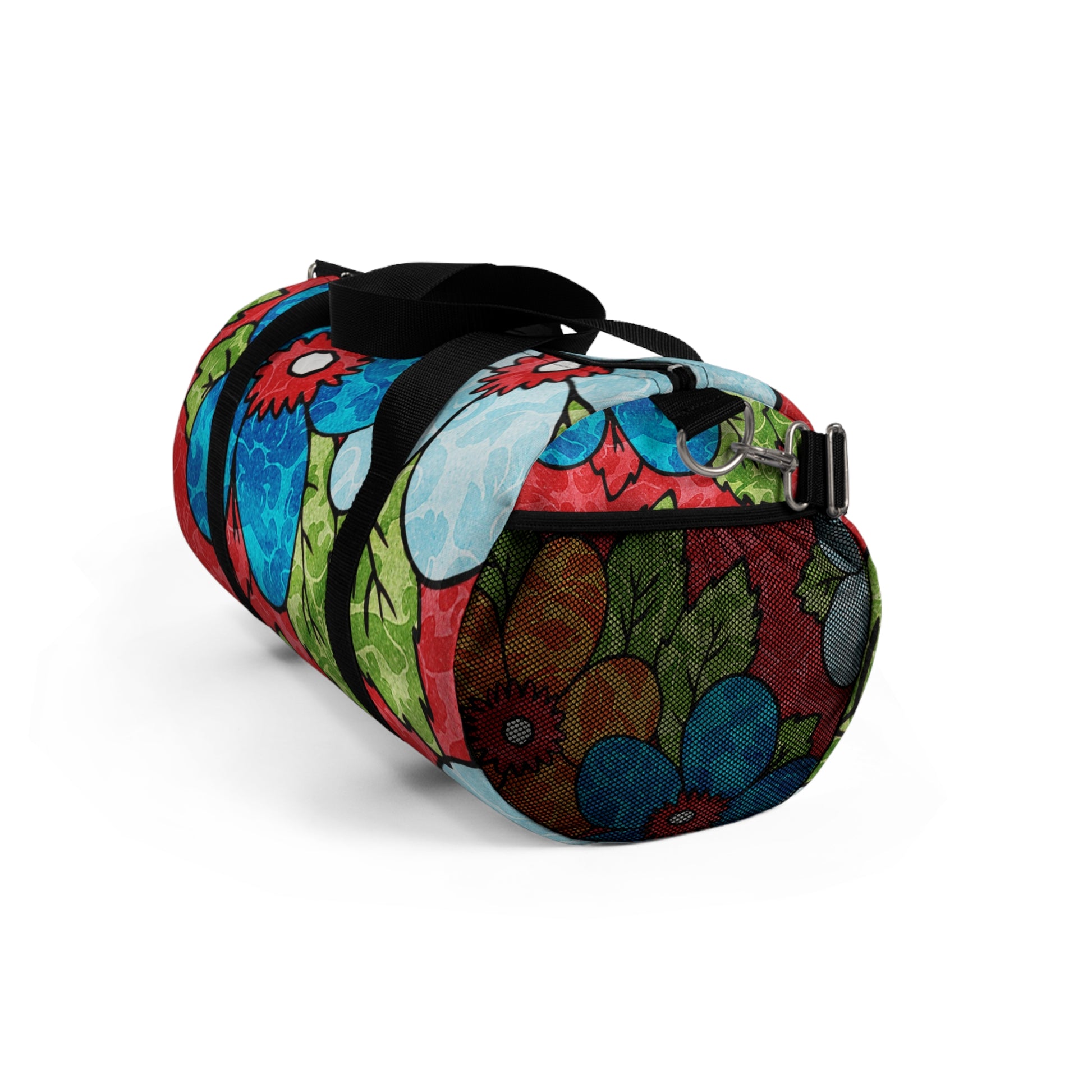 Groovy Red Floral Kl Duffel Bag, Artsulli - Art is Long, Life is Short, Bags, , , , , , , 