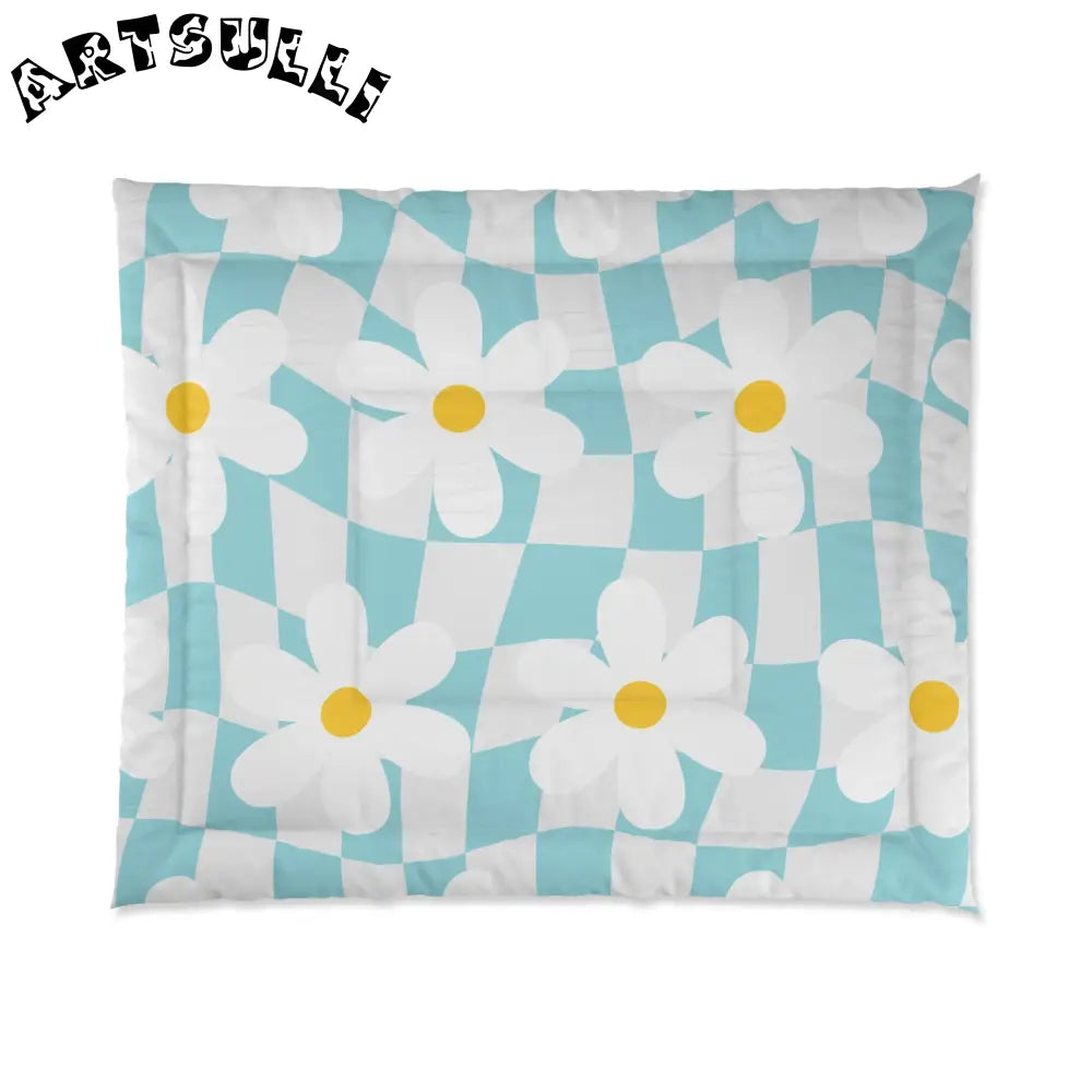 JAKKOUTTHEBXX Trippy Check Garden Comforter JAKKOUTTHEBXX Artsulli