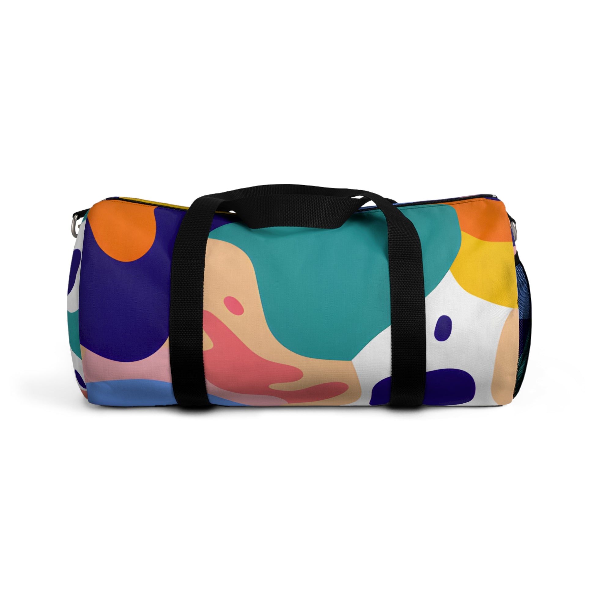 Colorful Abstract Shapes Duffel Bag, Artsulli - Art is Long, Life is Short, Bags, Size, Small, , , , , 27043726593392