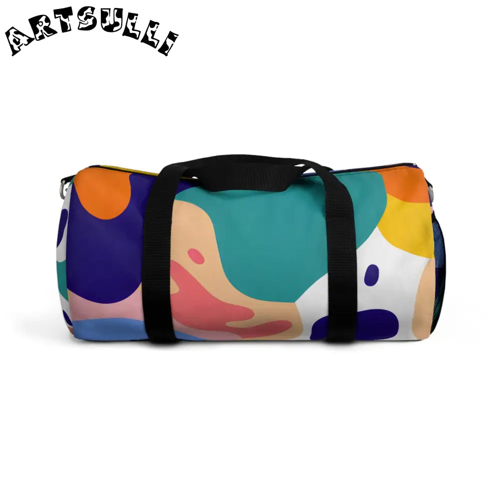 JAKKOUTTHEBXX Colorful Abstract Shapes Duffel Bag JAKKOUTTHEBXX