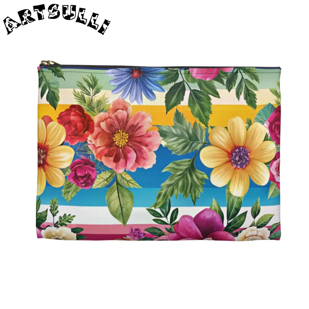JAKKOUTTHEBXX Colorful Floral Stripe Pouch 2025