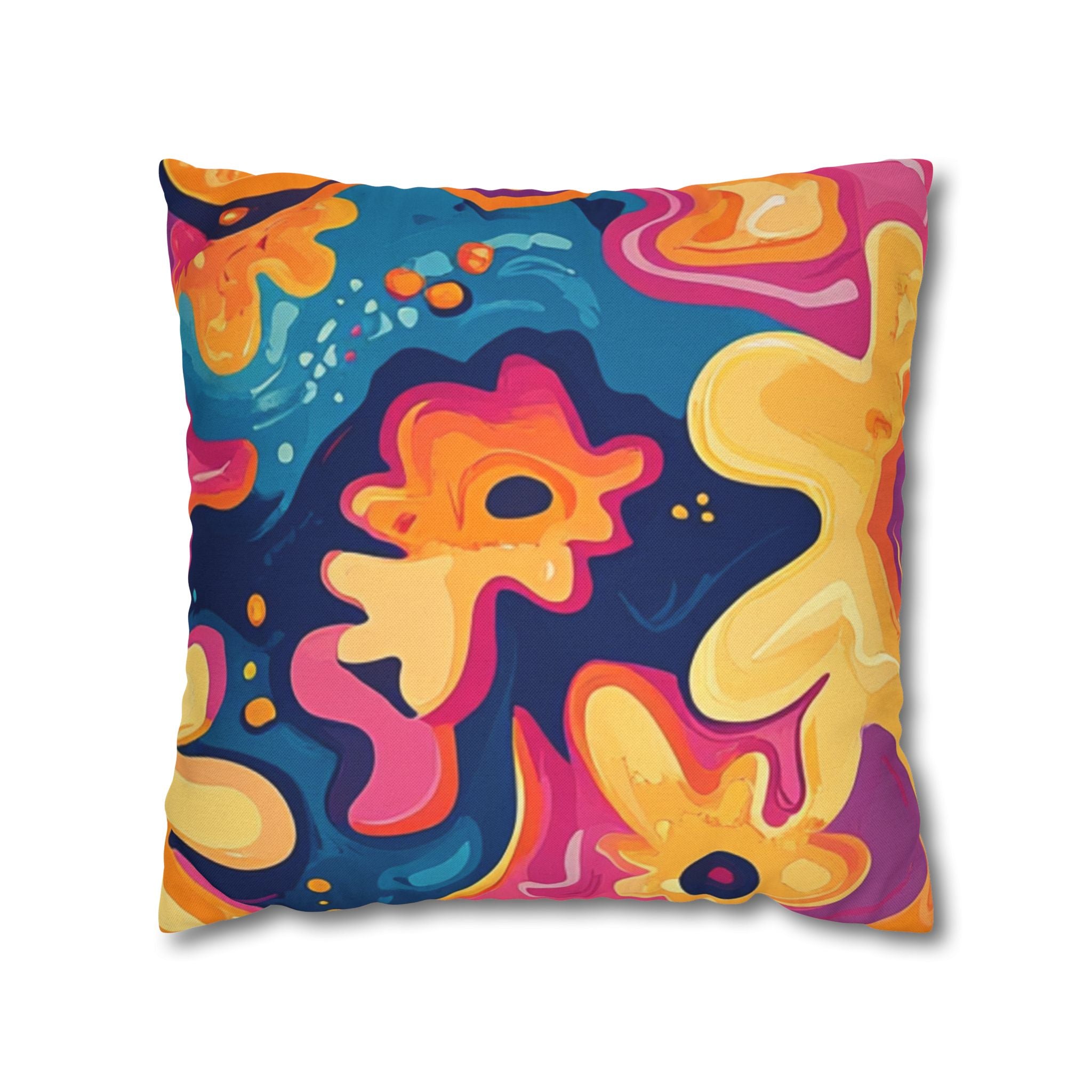 Spun Polyester Square Pillowcase
