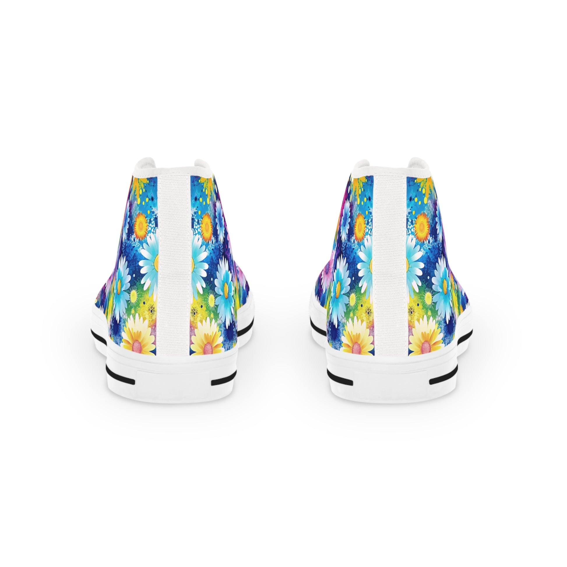 Magical Flower Explosion V Multi-Color Men's High Top Sneakers, Artsulli - Art is Long, Life is Short, Shoes, , , , , , , 