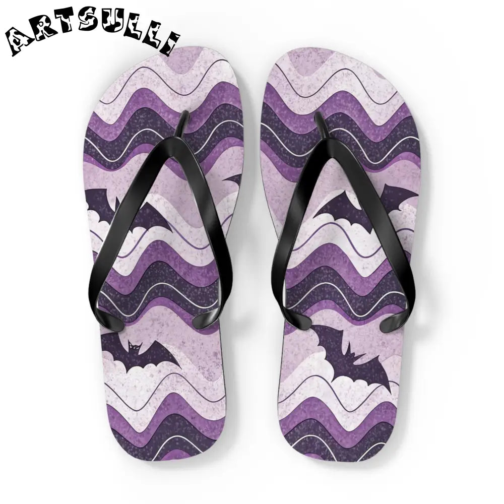 JAKKOUTTHEBXX Bat Wave Flip Flops JAKKOUTTHEBXX Artsulli - Art