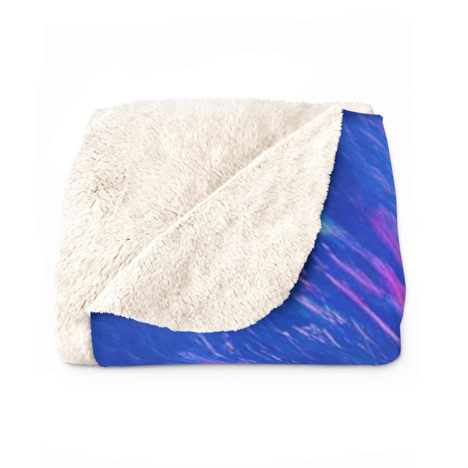 Psychedelic Tie Dye Sherpa Fleece Blanket, Artsulli - Art is Long, Life is Short, Home Decor, , , , , , , 