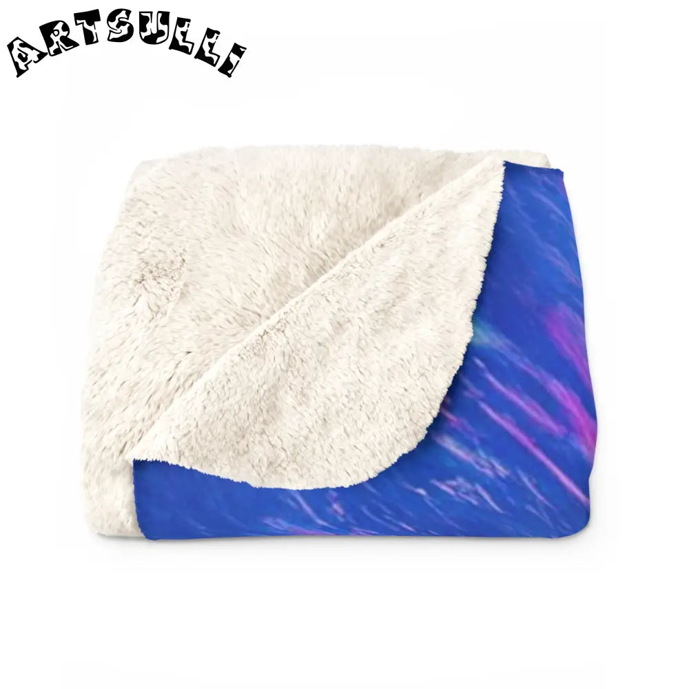 JAKKOUTTHEBXX Spiral Tie Dye Sherpa Fleece Blanket 2025