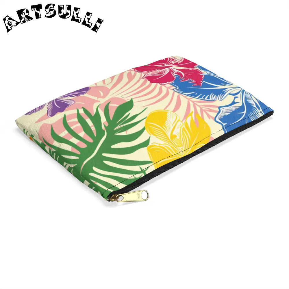 JAKKOUTTHEBXX Colorful Tropical Floral Flat Pouch 2025