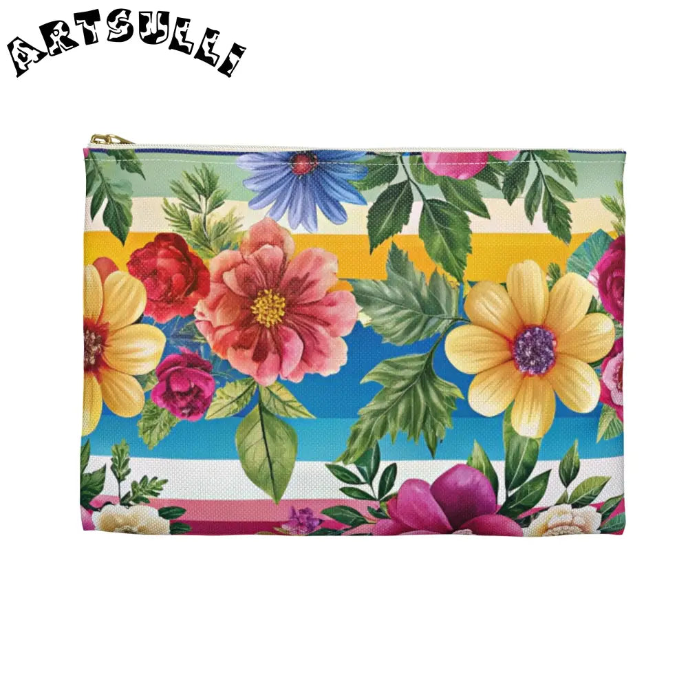 JAKKOUTTHEBXX Colorful Floral Stripe Pouch 2025