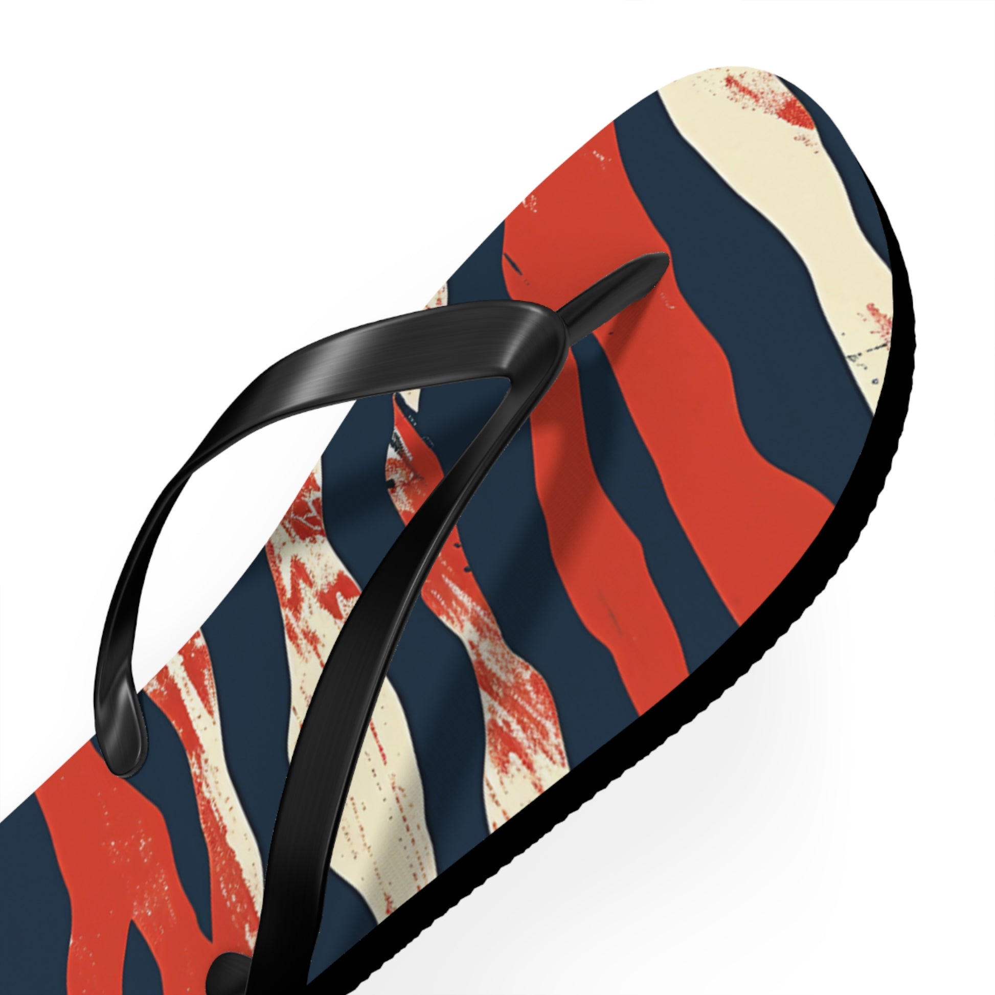 Camo Tiger Stripes Flip Flops, Artsulli - Art is Long, Life is Short, Shoes, , , , , , , 
