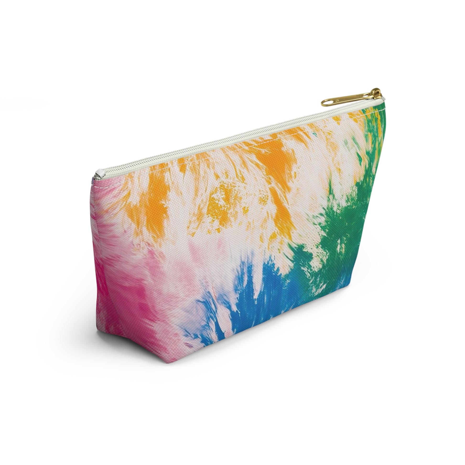Tie Dye Splash II Accessory Pouch w T-bottom, Artsulli - Art is Long, Life is Short, Bags, , , , , , , 