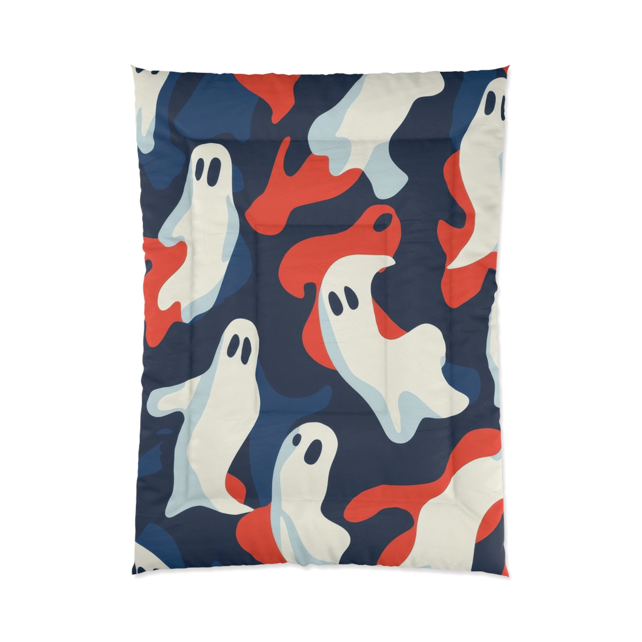 Camo Ghosts Comforter, Artsulli - Art is Long, Life is Short, Home Decor, Size, 68" × 92", , , , , 13755511307573