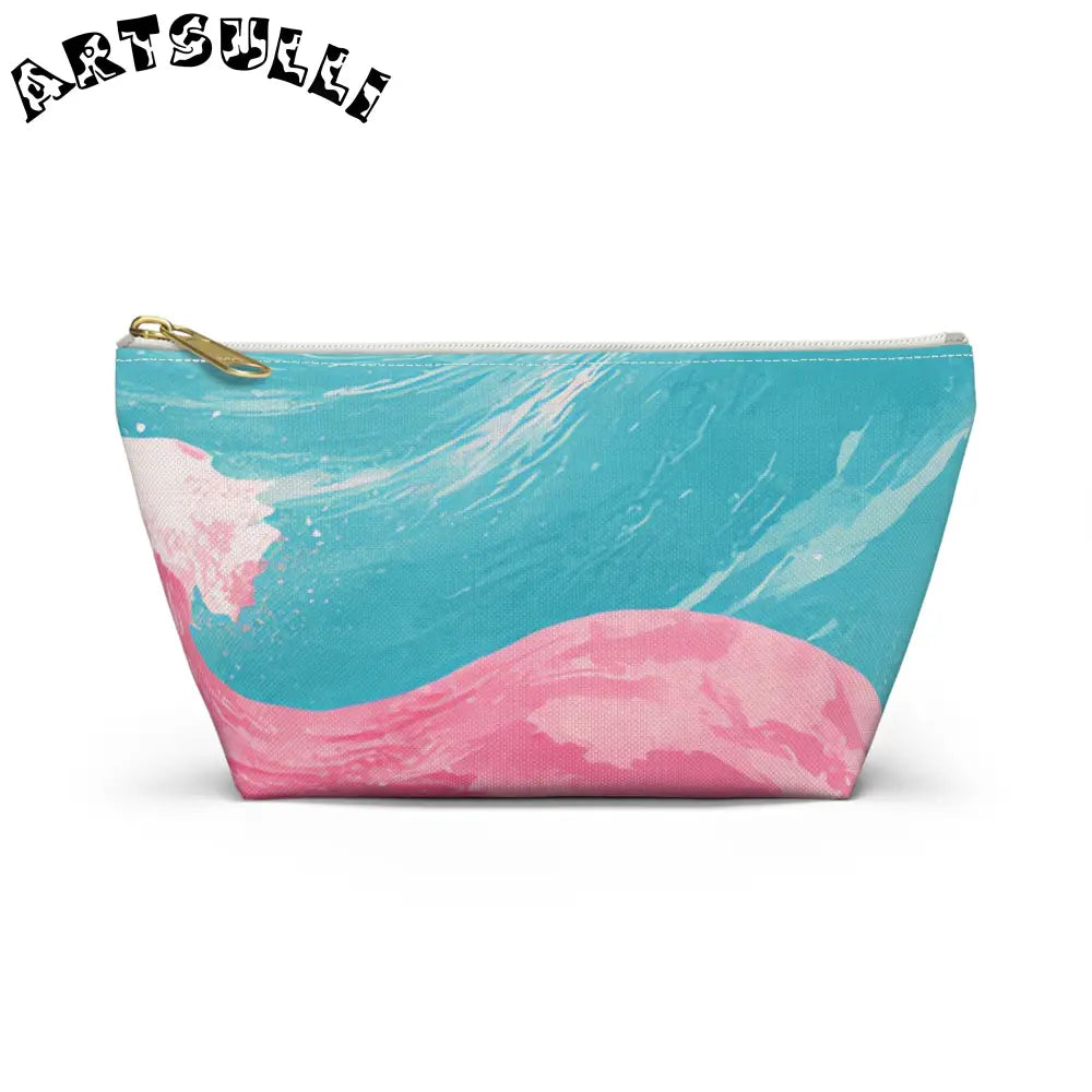JAKKOUTTHEBXX The Great Pastelwave Pink and Blue Accessory Pouch w