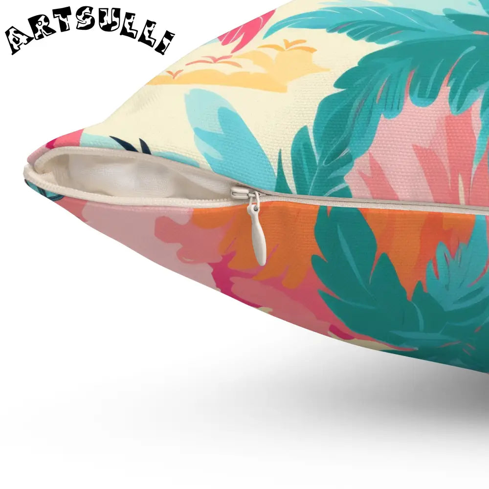 JAKKOUTTHEBXX Tropical Palm Beach Paradise Multi-Color Spun