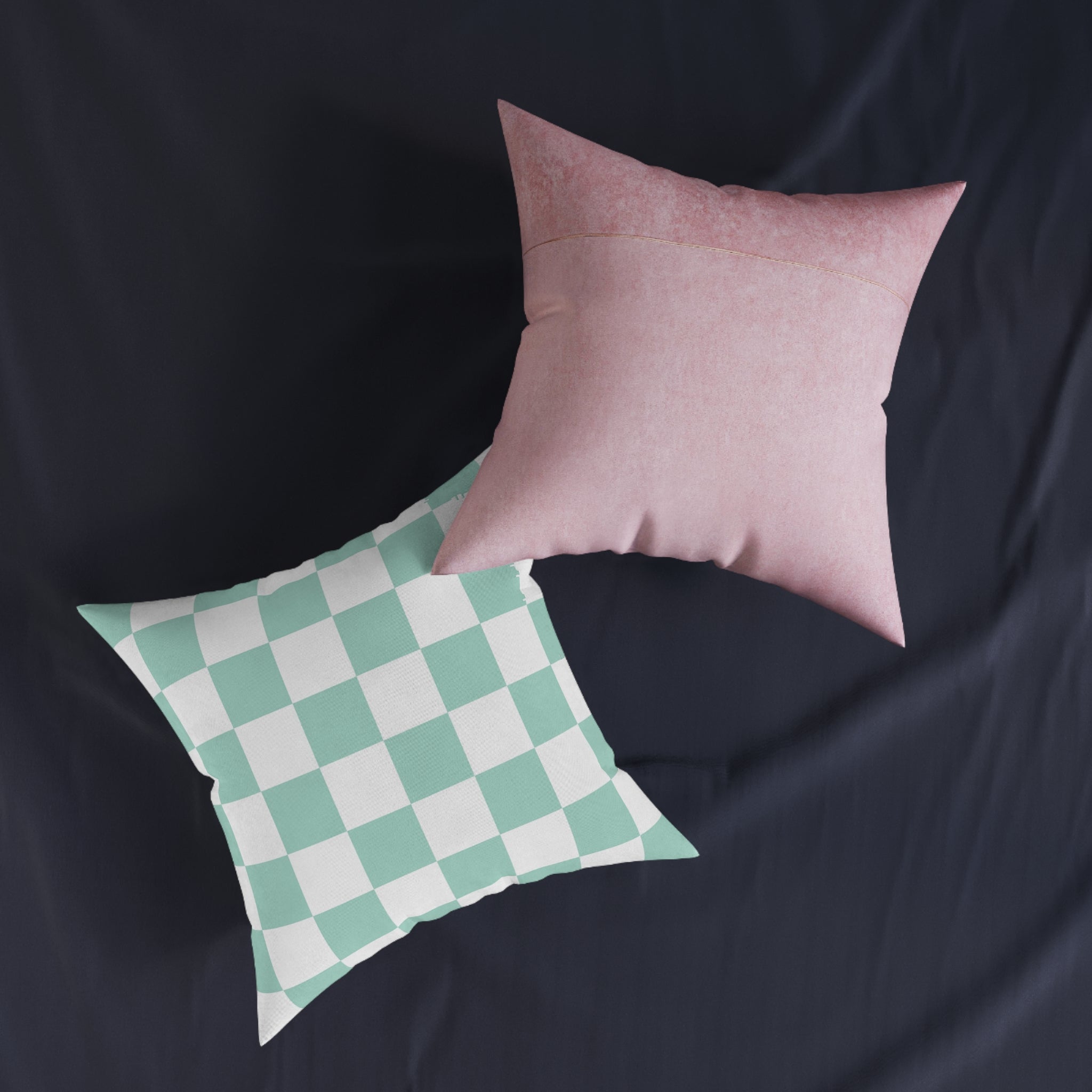 Chessboard Square Pillow - Pink Back, Artsulli - Art is Long, Life is Short, Home Decor, , , , , , , 