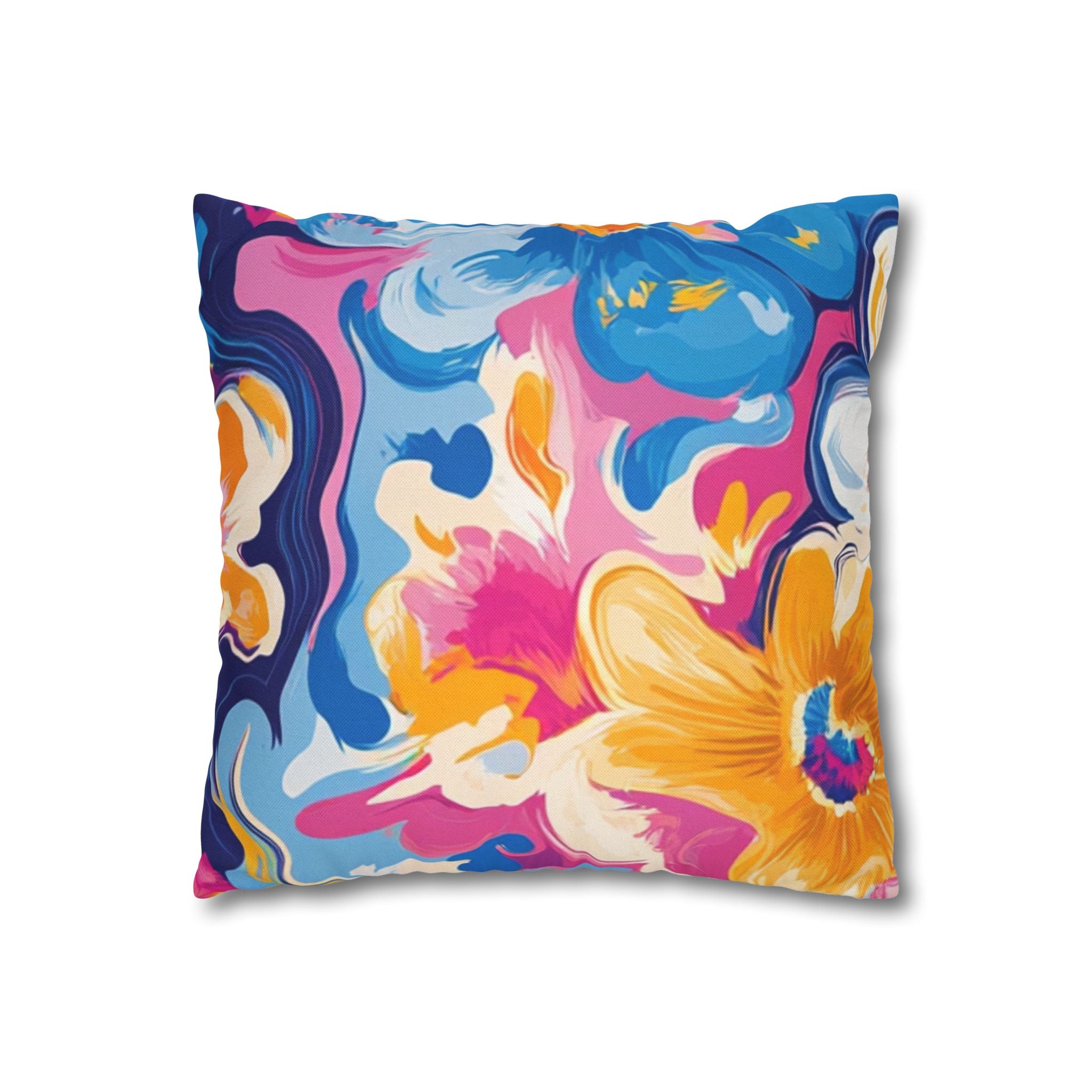Spun Polyester Square Pillowcase