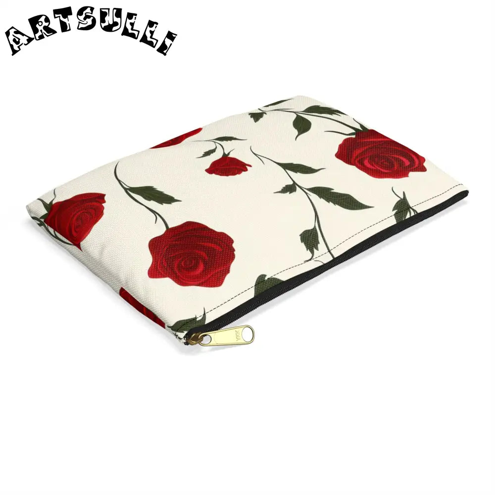 JAKKOUTTHEBXX Red Roses Accessory Pouch JAKKOUTTHEBXX Artsulli - Art