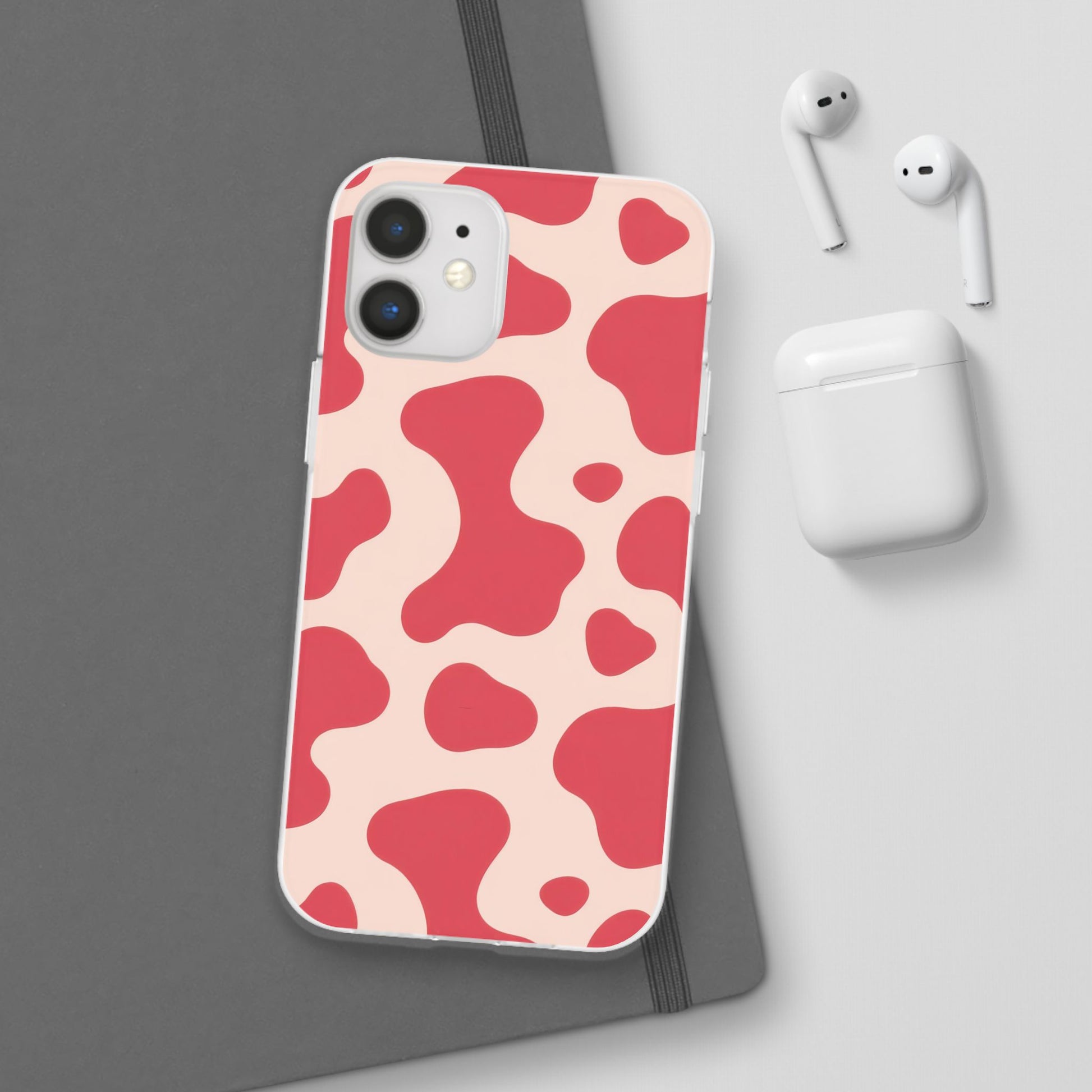 Red Jungle Cow Flexi Cases, Artsulli - Art is Long, Life is Short, Phone Case, , , , , , , 