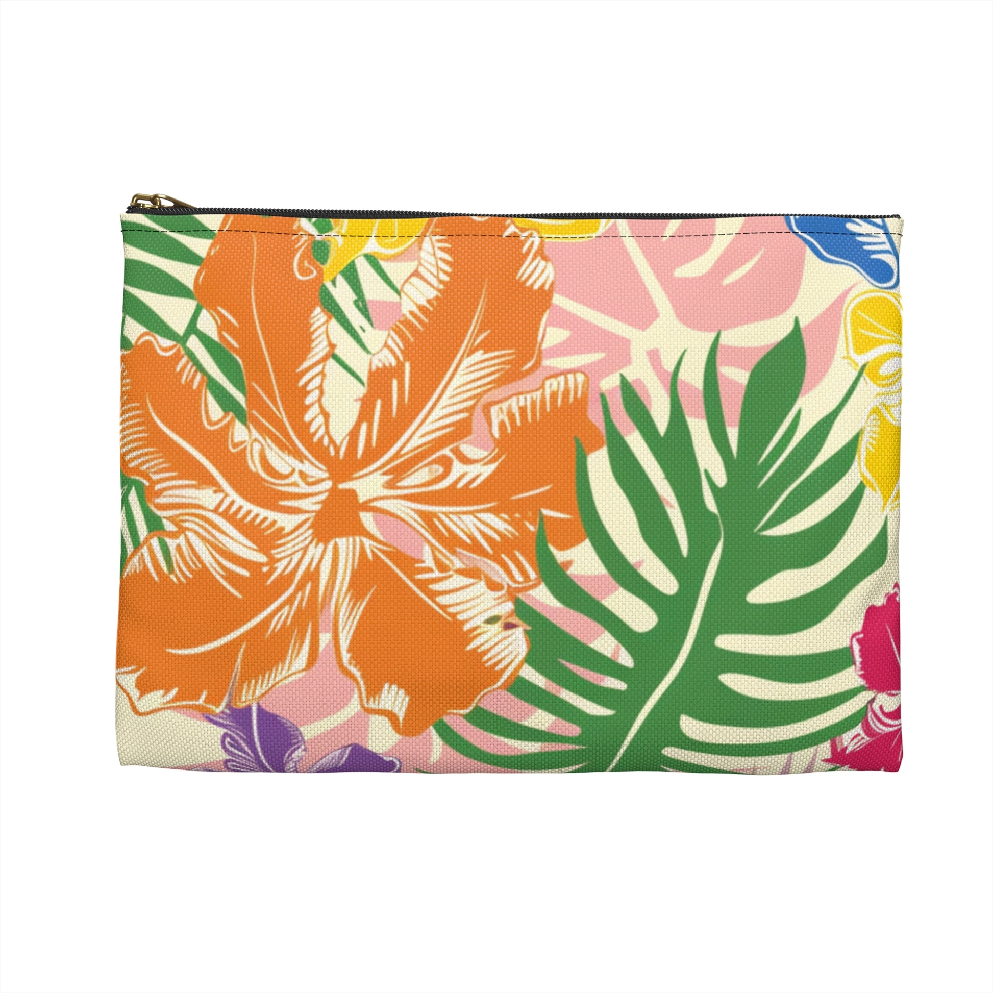 Blooming Tropical Flowers  Accessory Pouch, Artsulli - Art is Long, Life is Short, Bags, , , , , , , 