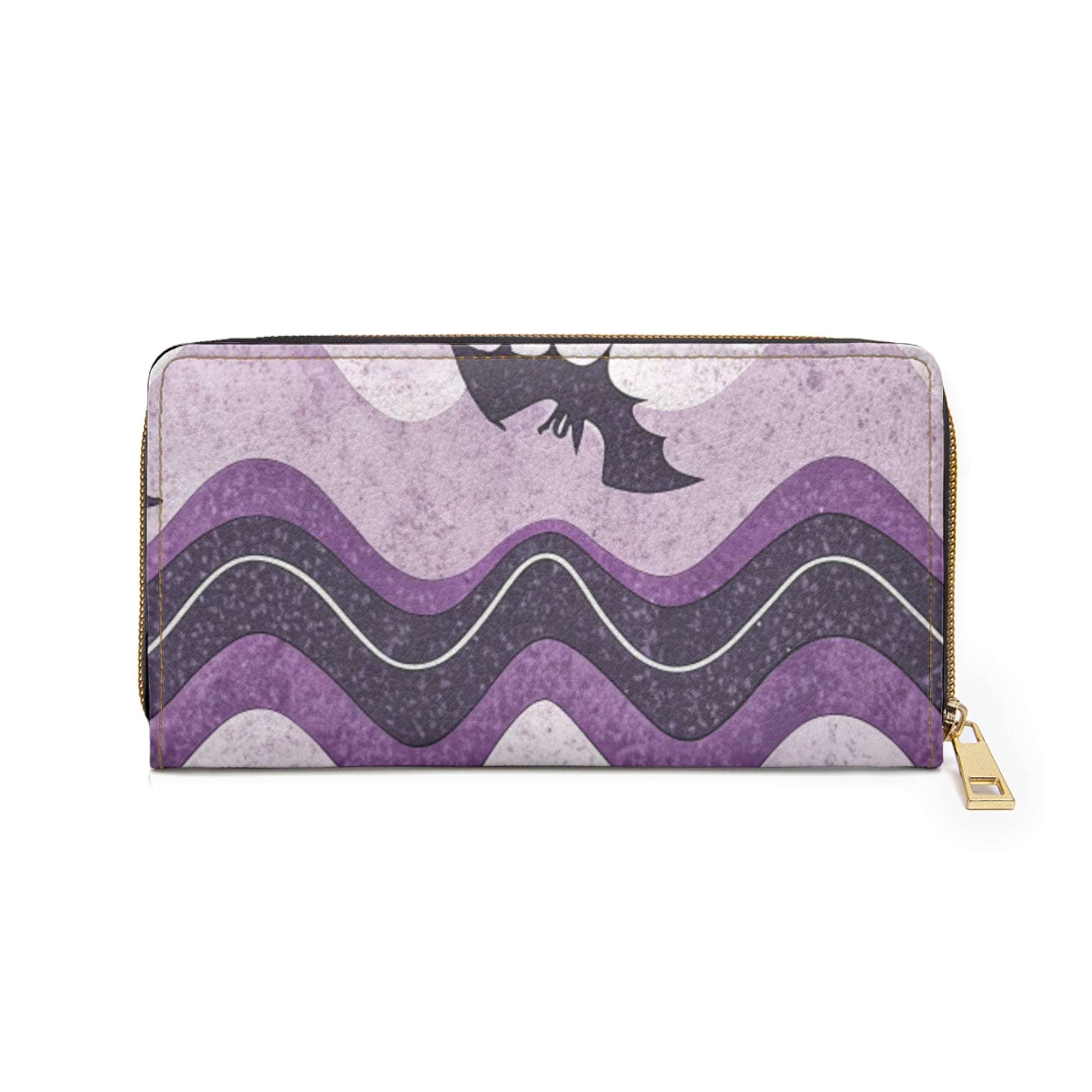 Bat Wave Zipper Wallet, Artsulli - Art is Long, Life is Short, Accessories, , , , , , , 