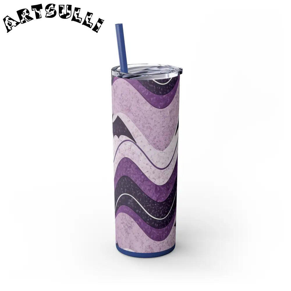 JAKKOUTTHEBXX Bat Wave Skinny Tumbler with Straw 20oz JAKKOUTTHEBXX