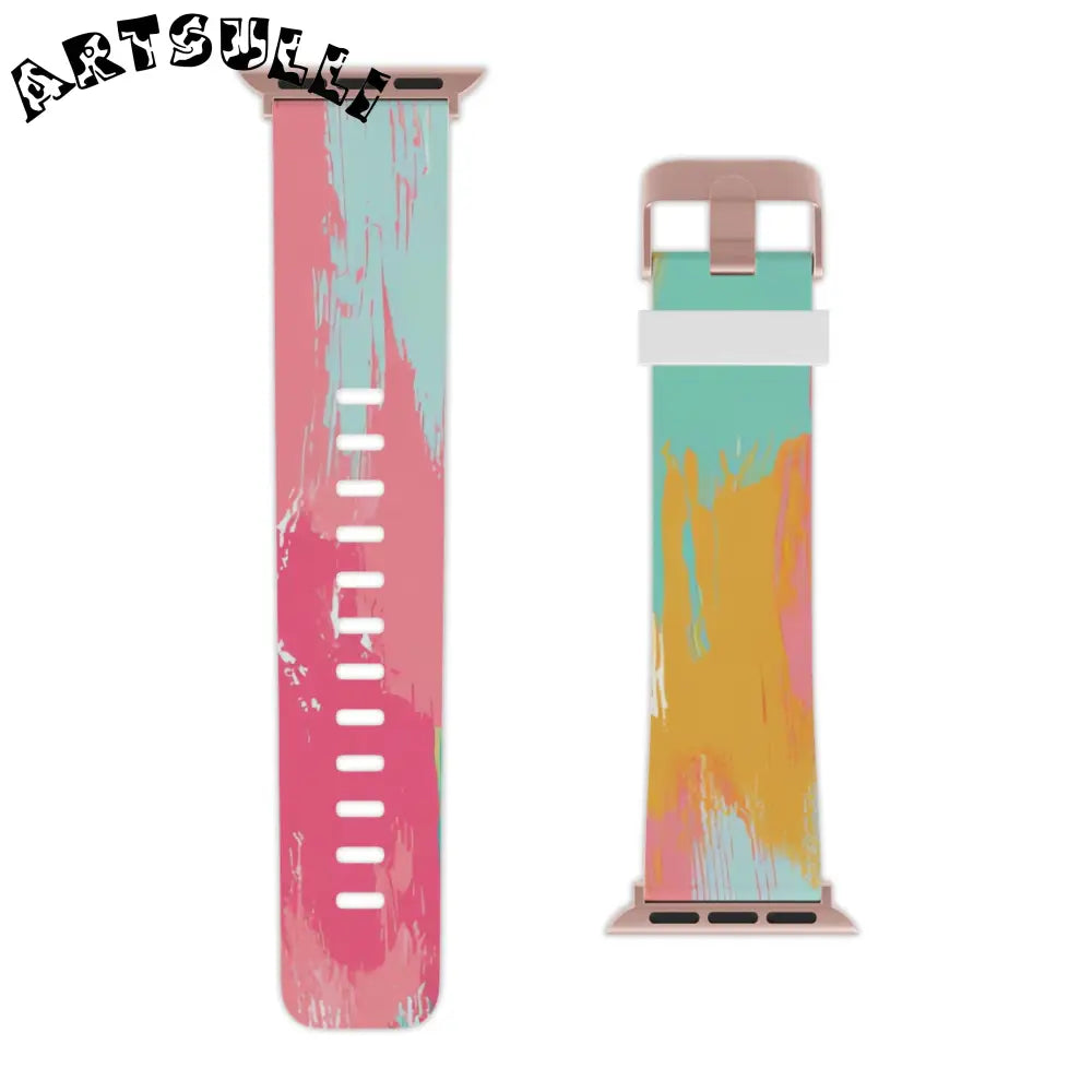 JAKKOUTTHEBXX Preppy Pixel Bloom Watch Band for Apple Watch